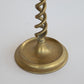 Brass Open Twist Candlesticks - Sold Individually