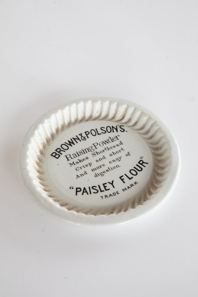 Edwardian Brown and Polson's Shortbread Advertising Dish