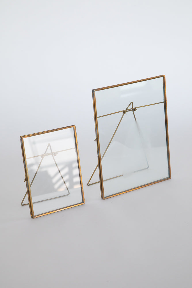 Brass and Glass Frame Small