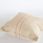 French Grain Red and White Pillow