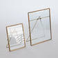 Brass and Glass Frame Large