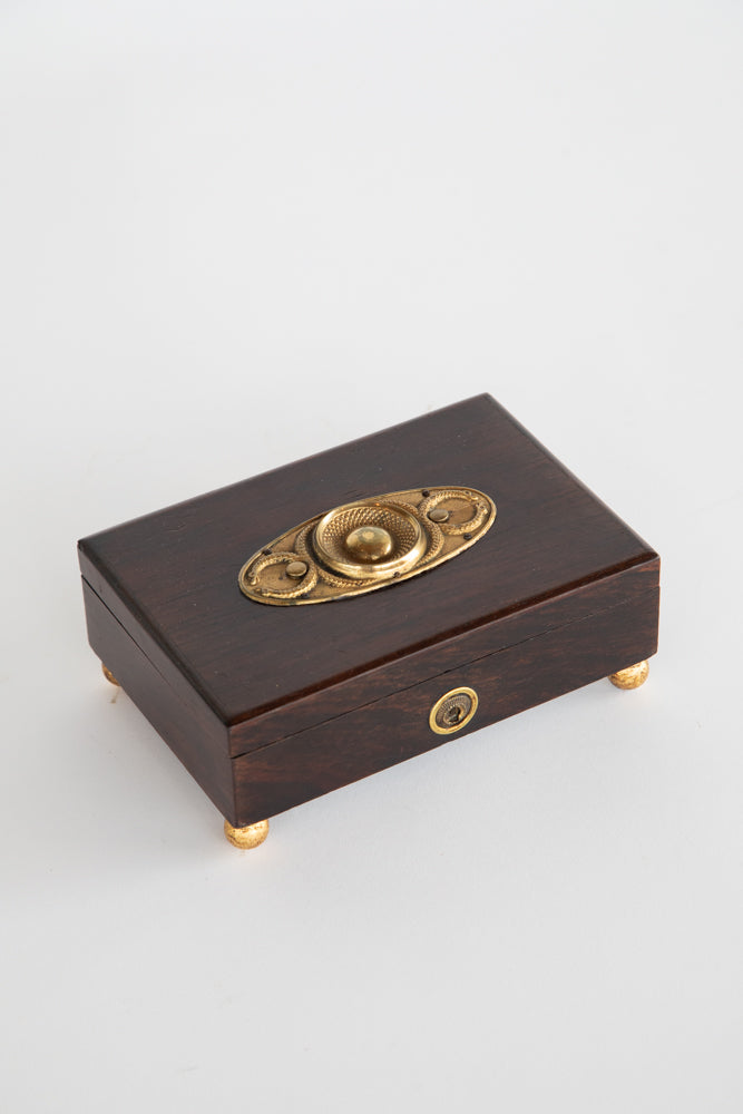 Black Regency Box with Gilt Cartouche