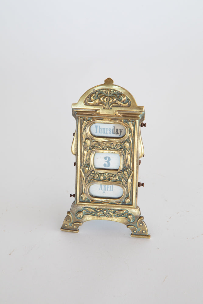 Brass Perpetual Calendar France 1890