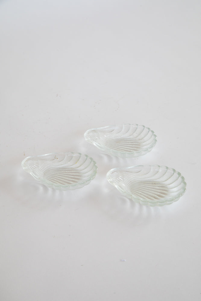 Small Glass Shell Bowls