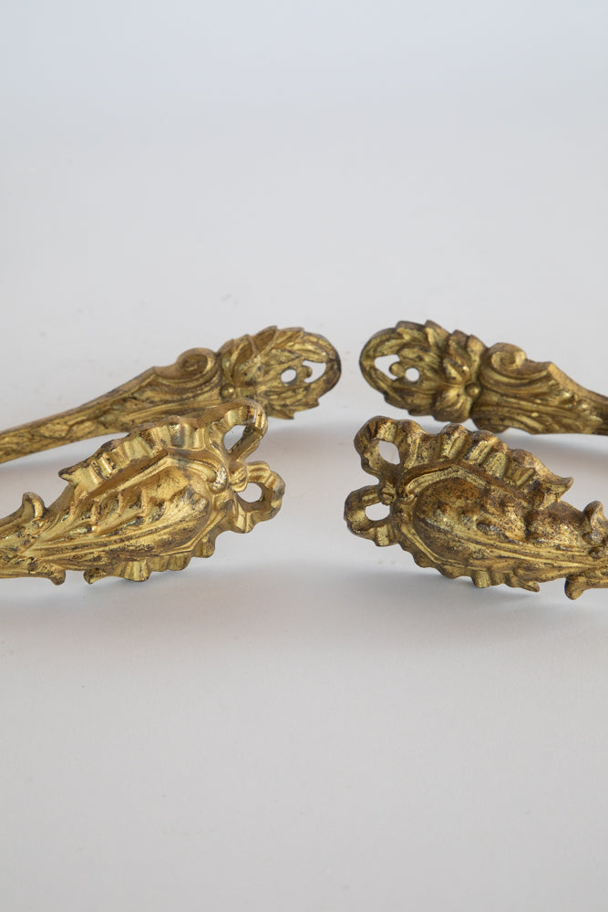 Pair Brass Curtain Tiebacks