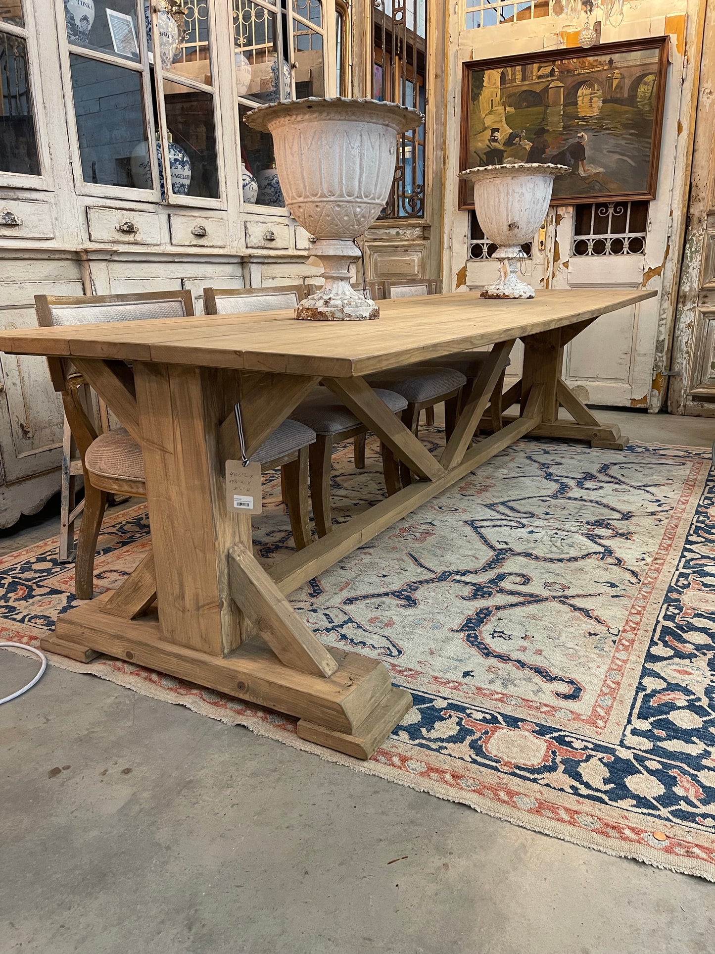Table Dining Long Oak French