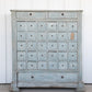 French Blue Painted Medicine Apothecary Medicine Cabinet or Chest