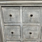 Blue Bank of Drawers - The White Barn Antiques